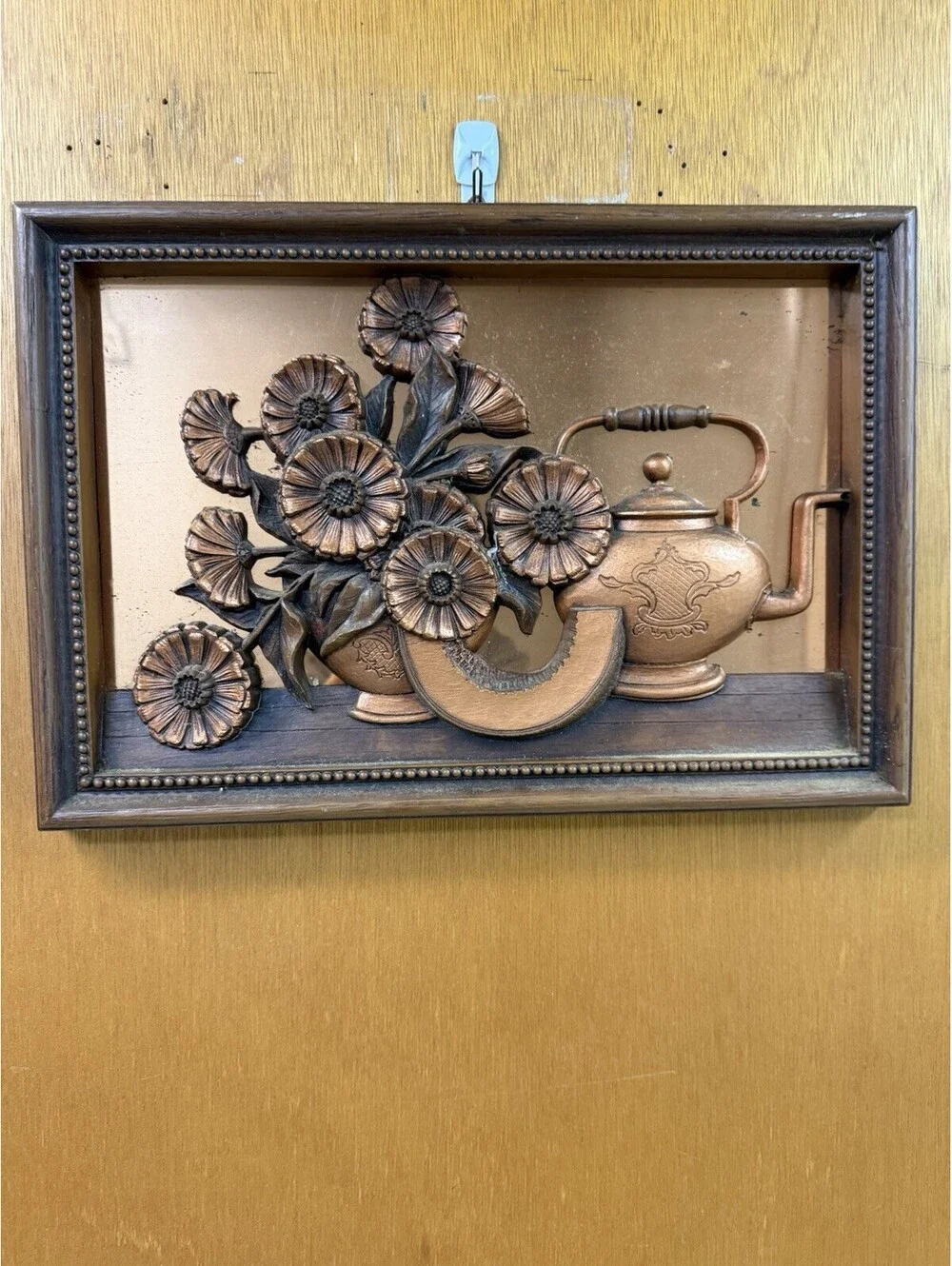 Vintage Coppercraft Guild 3D Copper Art Wall Hanging Still Life Kitchen Decor
